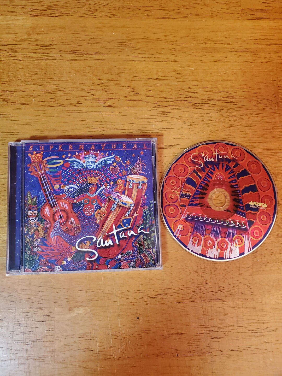 Santana Supernatural CD - Rob Thomas of Matchbox 20 - Everlast - Etsy