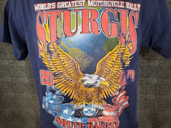 2000 Sturgis Rally Tee Shirt - 2 sided Size M/L- … - image 2