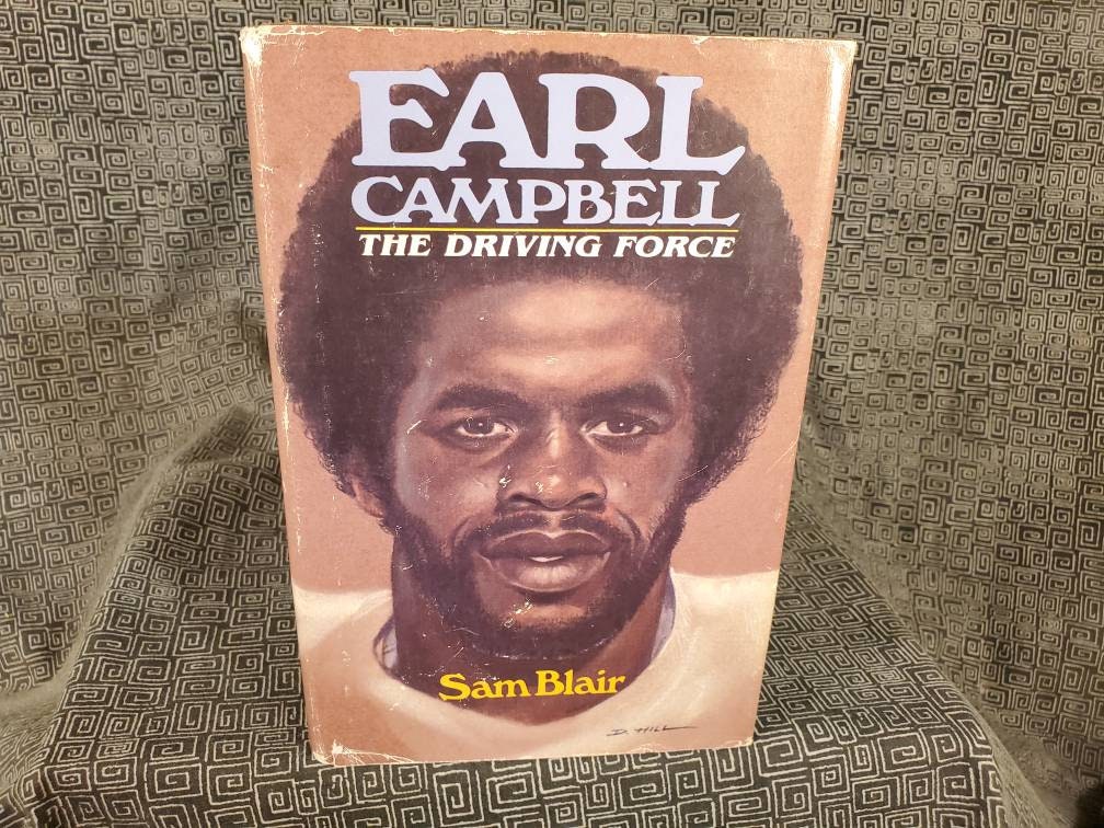 Oilers Earl Campbell 4 x 6 Plaque