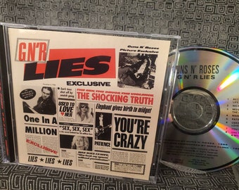 Guns N Roses LIES CD Compact Disc Axl, Izzy, Duff, Steven and