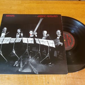 Kansas Vinyl LP - Drastic Measures - Play Tested Record - Vg+ Classic Rock - Original 1983  - Classic Prog Rock - Fight Fire with Fire