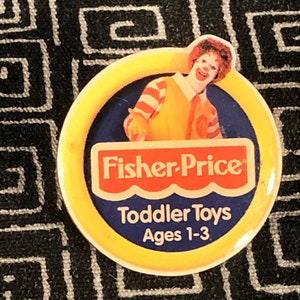 MCDONALD&#39;S Fisher-Price enamel pin - Toddler - collector of McDonald memorabilia - Toys - Ronald McDonald - Happy Meal - children - kids