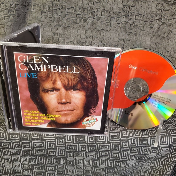 Glen Campbell CD Live Greatest Hits - Wichita Lineman - Rhinestone Cowboy - Southern Nights