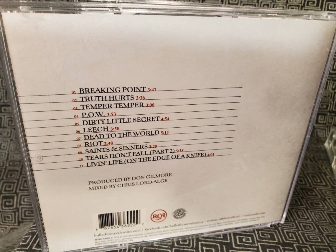 Bullet For My Valentine Temper Temper CD Thrash Metal Etsy