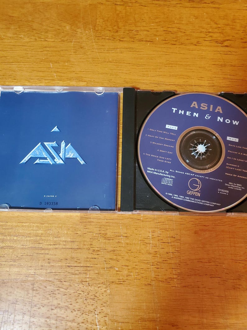 ASIA CD Greatest Hits and Later Songs - Then and Now - Etsy