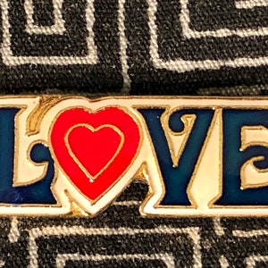 LOVE Enamel Pin - Love pin - sweetheart pin - expression pin - Kindness pin - Sharing pin - Words of Affirmation pin - Heart pin - Sayings