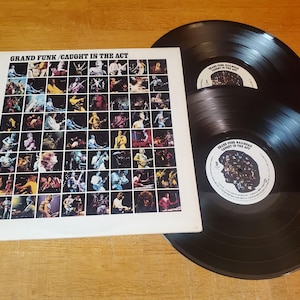 Grand Funk Railroad Vinyl Record - Live Double Album Set -  We&#39;re An American Band - Play Tested LP  - Vg+  Original 1975