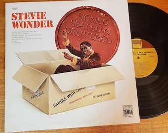 Stevie Wonder Vinyl Record - Signed Sealed Delivered - Play Tested LP Album - Vg+ 1970