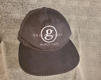 Garth Brooks Snapback Trucker Cap World Tour Hat Black
