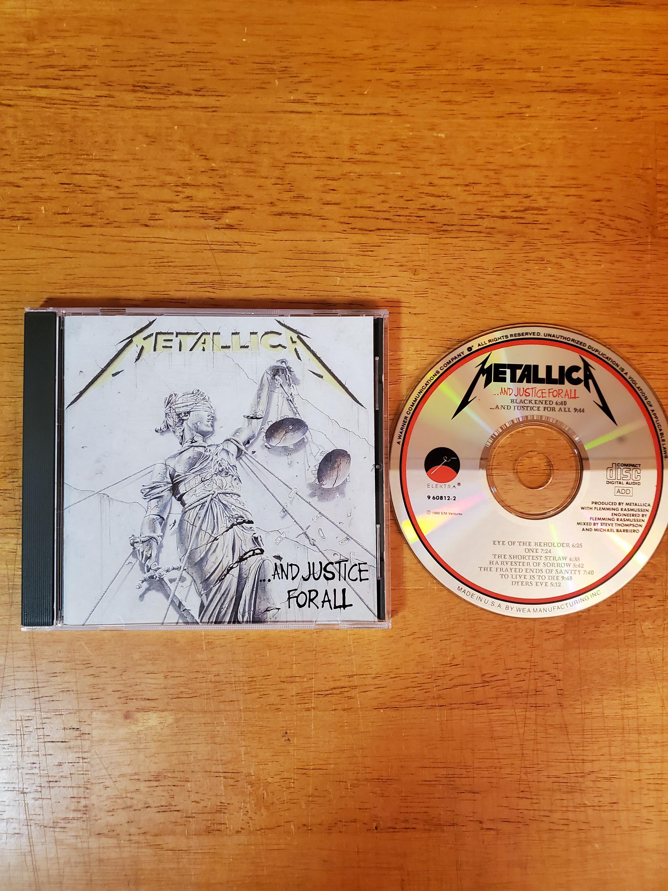 Metallica and Justice for All CD 1988 - Etsy