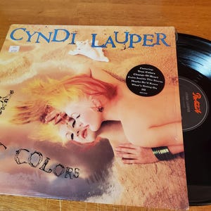 Cyndi Lauper Vinyl LP -True Colors - Play Tested Record - Vg+ - Original 1981 - 80s Female Rock