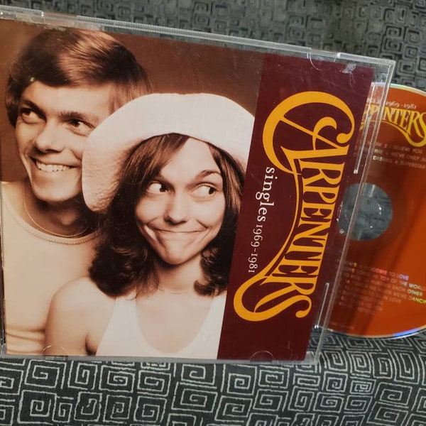 T-shirt THE CARPENTERS - Homme Coupe Classique En Coton Bleu, Manches Courtes