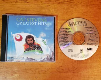 Cat Stevens Greatest Hits CD - Soft Folk Rock - Wild World - Peace Train - Morning Has Broken - Father and Son