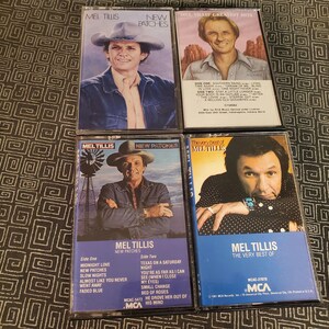 Mel Tillis Cassette Tape (Set of 4 )  Ballads - Westerns - Love Songs - Outlaw Country - Greatest Hits