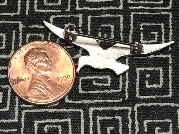 Bird in Flight Silver Pin - Collectible pin - ele… - image 6