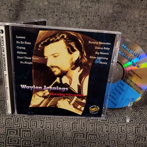 Waylon Jennings CD Burning Memories - Big Mamou - Its so easy - Abilene -  Outlaw Country Music Legend