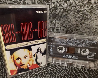 Elvis Costello Cassette Tape  Best Of Greatest Hits - Girls, Girls, Girls - Volume 2 - The Attractions - 22 Songs - 1990