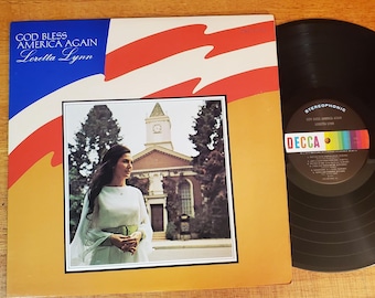 Loretta Lynn Vinyl Record - God Bless America Again - Play Tested LP Vg+ 1972
