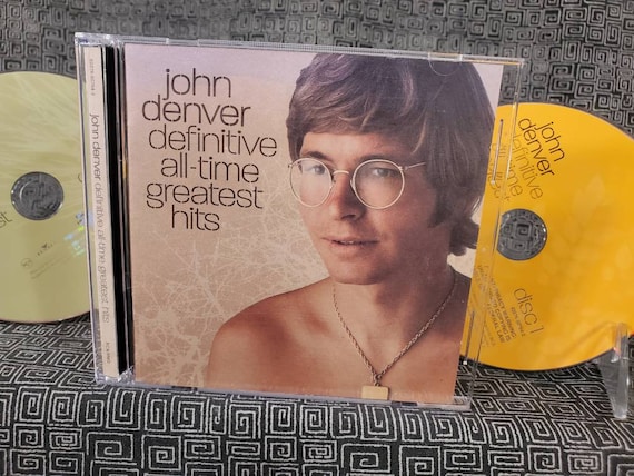John Denver Definitive All Time Greatest Hits CD - 2 Disc Set - Rocky Mountain High - Folk Music Legend
