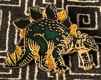 Stegosaurus Enamel Pin - Reptile - Prehistoric - Dinosaur - Lizard - Jurassic - Carnivore - Animal - Predator - Mesozoic Era - Herbivore