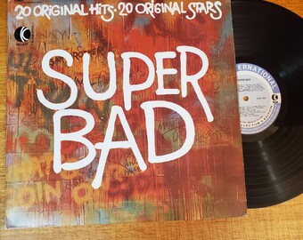 Super Bad Vinyl Record - 20 Artists- Play Tested LP Album - Vg+ - Original 1973 - KTel Records - Shaft - James Brown - 70s Funk and Soul