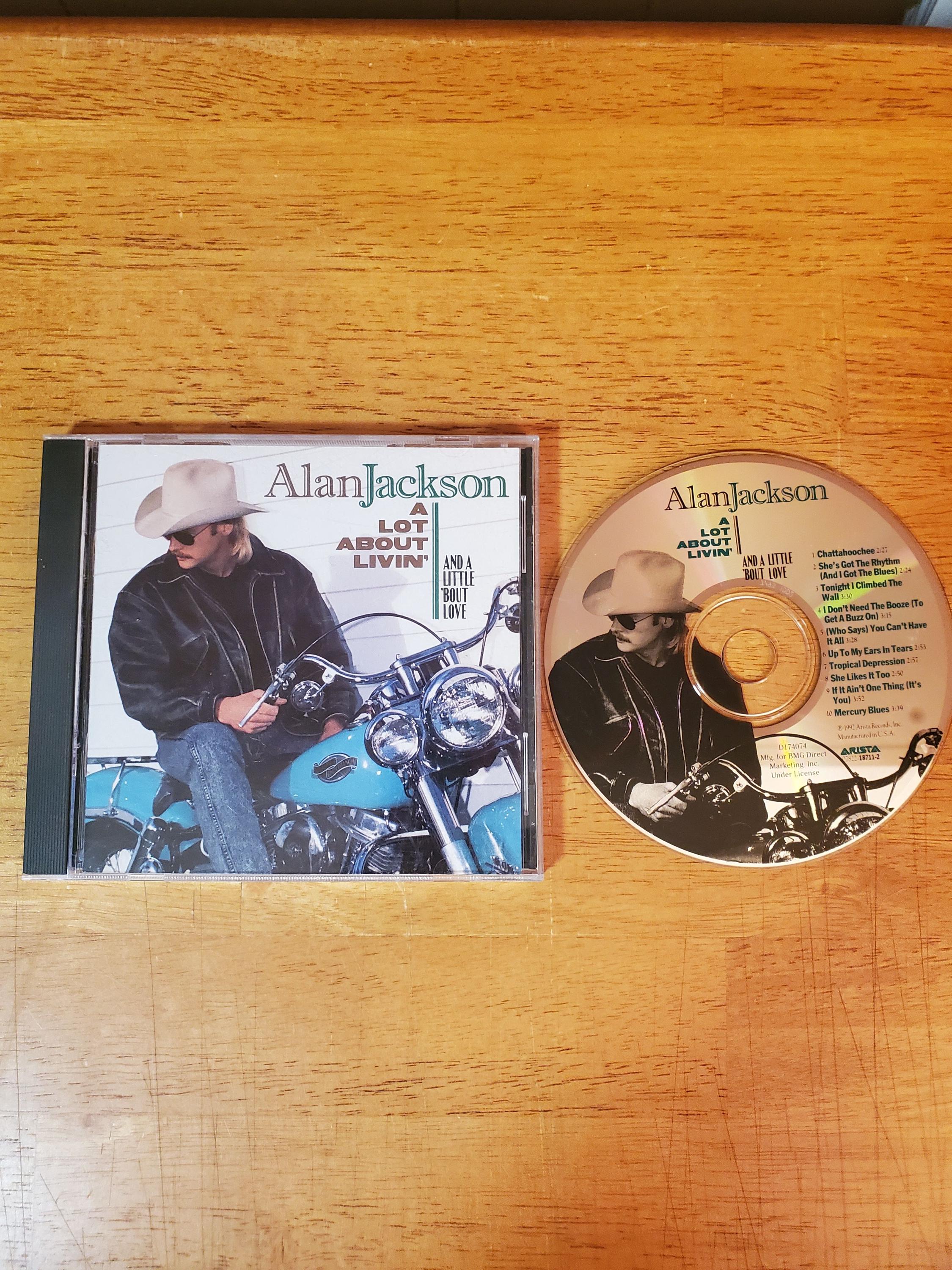 Alan Jackson CD - A Lot About Livin - 90's Country Music