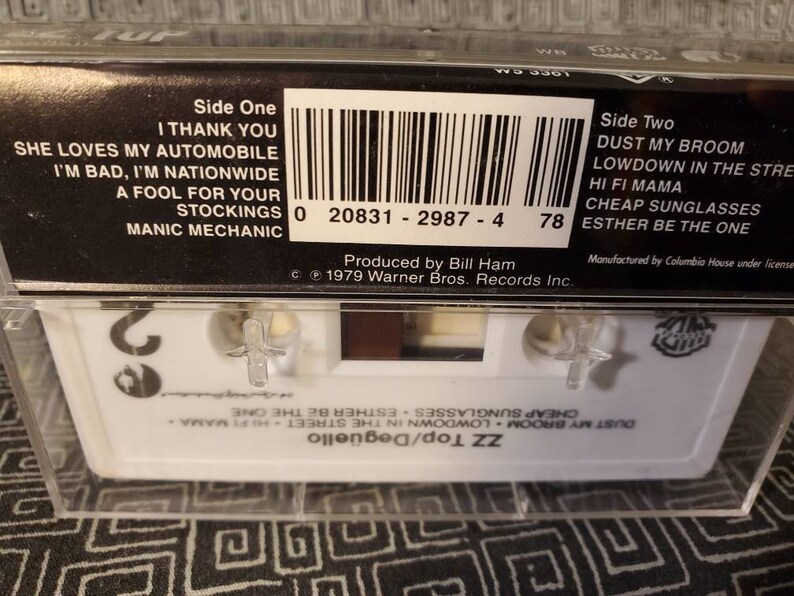 ZZ Top Deguello Cassette Tape I Thank You Dust My Broom Etsy
