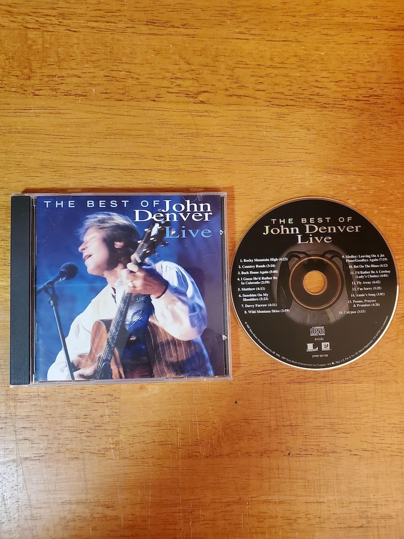 John Denver Greatest Hits CD - LIVE - 16 Songs image 1