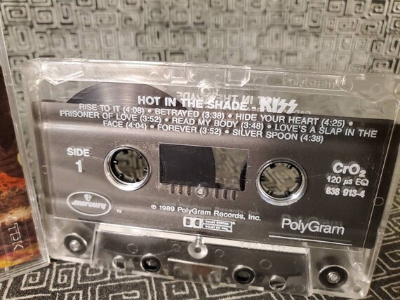 KISS - Hot in the Shade Cassette Tape - 1989 - Gene Simmons