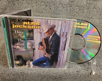 Alan Jackson CD  Here In The Real World - 90's Country Music -