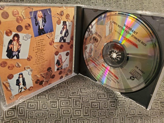 Warrant Dirty Rotten Filthy Stinking Rich CD - Jani Lane - 80's