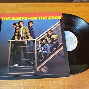 The Babys Vinyl Record - On The Edge - Play Tested LP Album - Vg+ - Original 197 - John Waite - 1980 Powerpop Hard Rock