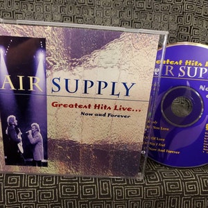 Air Supply CD  Greatest Hits Live - Lost In Love - Easy Pop Rock from the 80&#39;s - Now and Forever - 1995