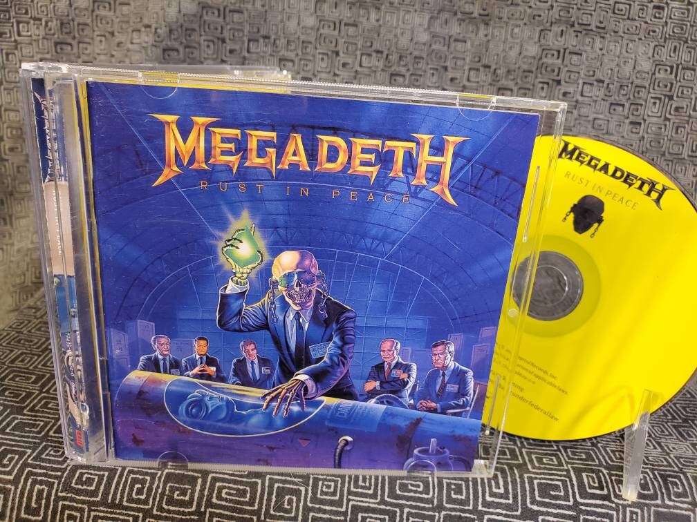 Megadeth Rust in Peace CD Dave Mustaine Thrash Metal Classic Lineup Hangar  18 Holy Wars Remastered Bonus Tracks - Etsy