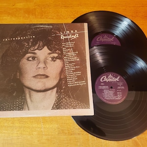 Linda Ronstadt Vinyl Record Set - Retrospective Greatest Hits - Play Tested LP Album - Vg+ - Original 1977 -