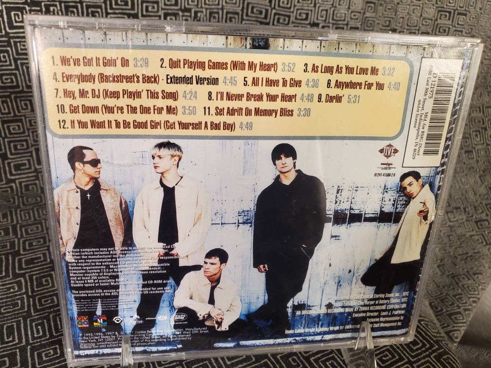 Backstreet Boys CD Debut Album HDCD - Nick, Howie, Brian, A.J, and