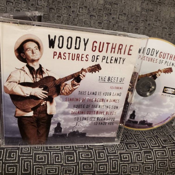 Woody Guthrie Best of Greatest Hits CD - 26 Folk Americana Songs - Tom Joad - John Henry - Gypsy Davy - Vigilante Man
