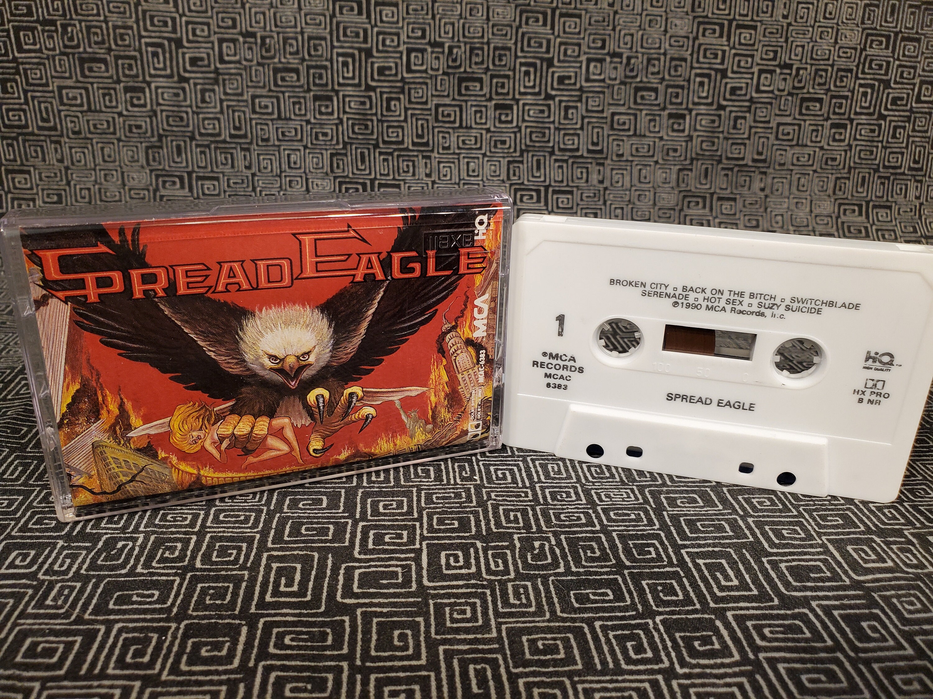 Spread Eagle Cassette Tape 80's Metal Scratch Like A Cat
