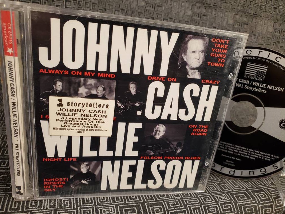 Johnny Cash Vh1 Storytellers Johnny Cash & Willie Nelson Johnny Cash and Willie Nelson CD VH1 Storytellers - Etsy