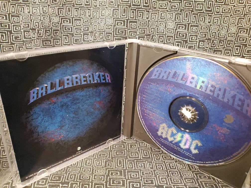 ACDC Ballbreaker CD Angus Young Produced by Rick Rubin - 1995 - Etsy