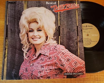Dolly Parton Vinyl LP with Poster - Best of Greatest Hits - Play Tested Record - Vg+ 1975 - Jolene