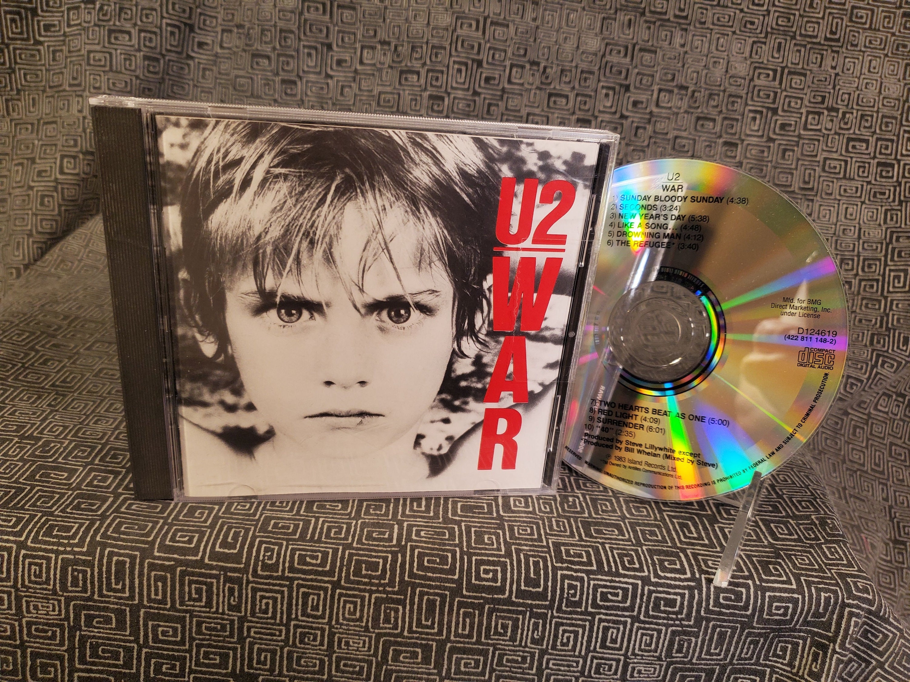 U2 WAR CD Bono the Edge Sunday Bloody Sunday - New Years Day
