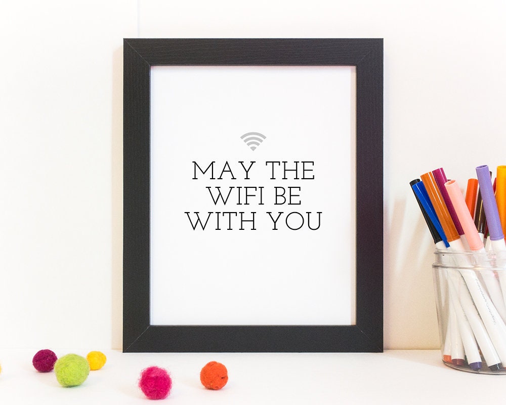 Funny Router Signs Printable Wifi Sign, Funny Home Decor, Tech Office Wall Art, Nerdy Geek ...