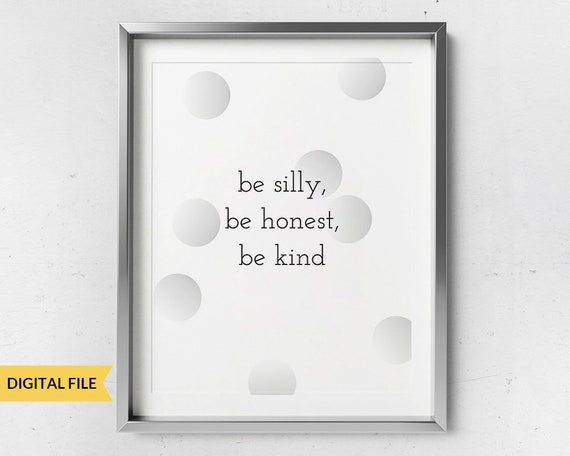 PRINTABLE Wall Art Black and White Typography Printable | Etsy