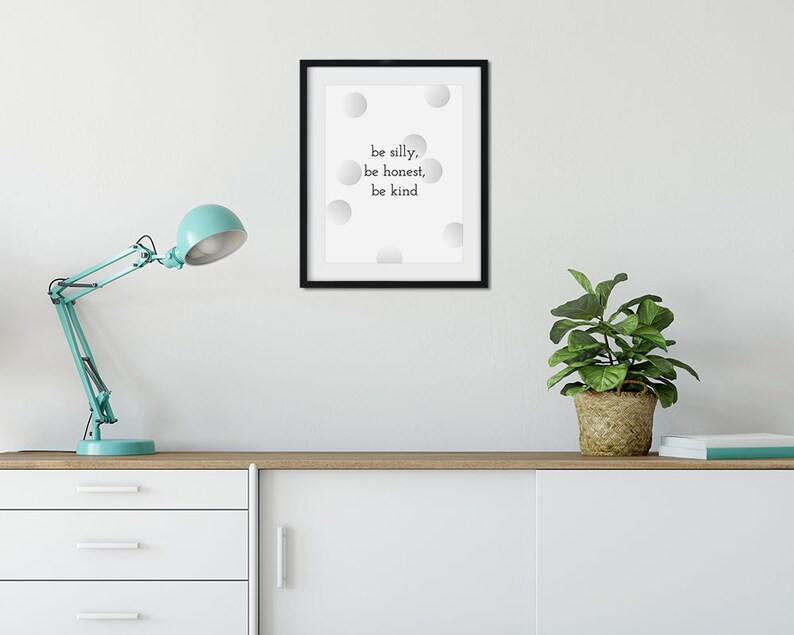 PRINTABLE wall art, Black and white typography printable, Inspirational home decor, Cute minimalist dorm poster, Modern play room quote image 4