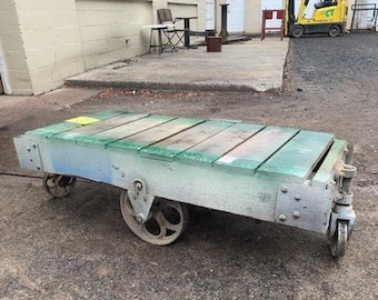 Jakes Factory Furniture Railroad Cart  Coffee Table  17" Height