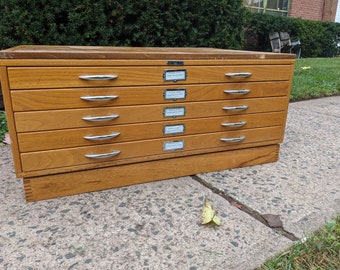 Flat File Cabinet Etsy