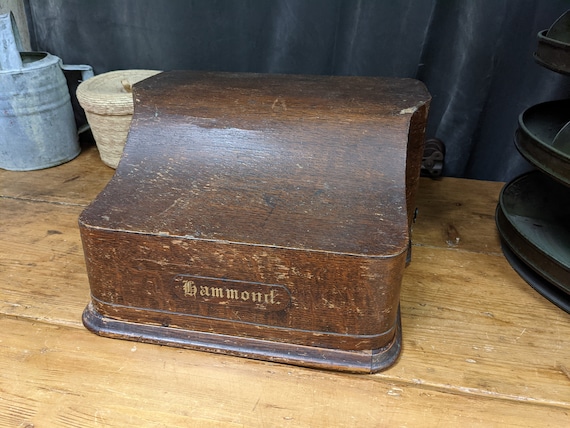 Antique Hammond Typewriter With Wooden Case 1905 Model 12 - Etsy