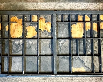 Hamilton Letterpress Lowercase Job Type Case Printers Drawer
