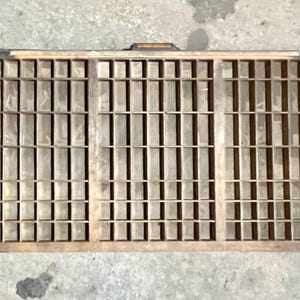 Hamilton Letterpress Triple Type Case Drukarki Szuflada
